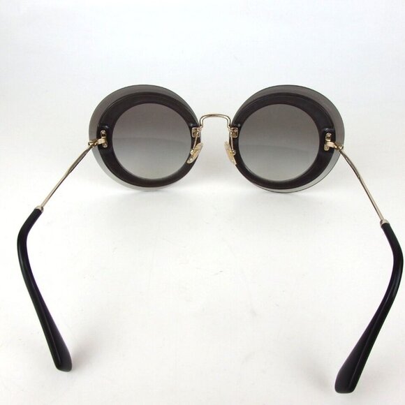 Authentic miu miu USE-OA7 140 2M Round glitter 64□17 sunglasses plastic [Used] - Picture 5 of 10